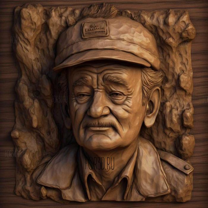 Bill Murray 2 stl model for CNC